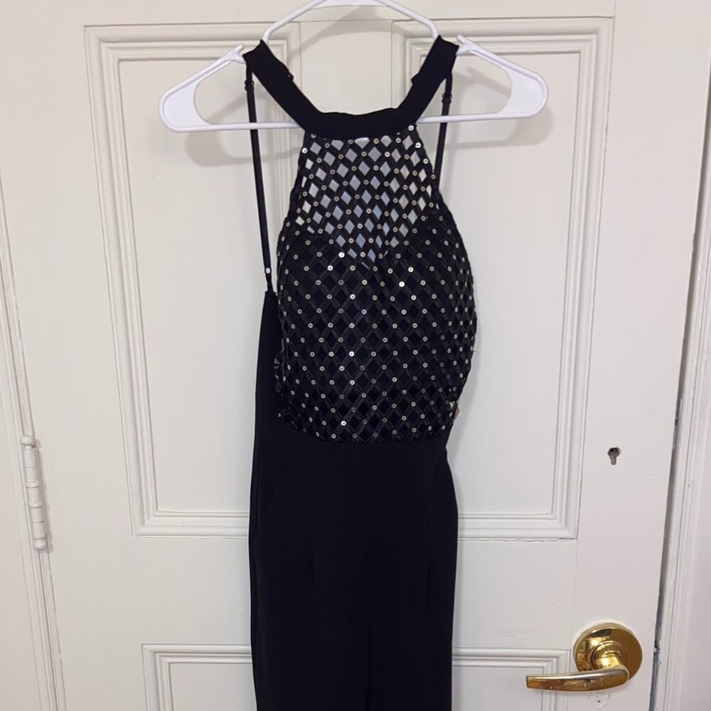 Party Sparkly Black Jumpsuit